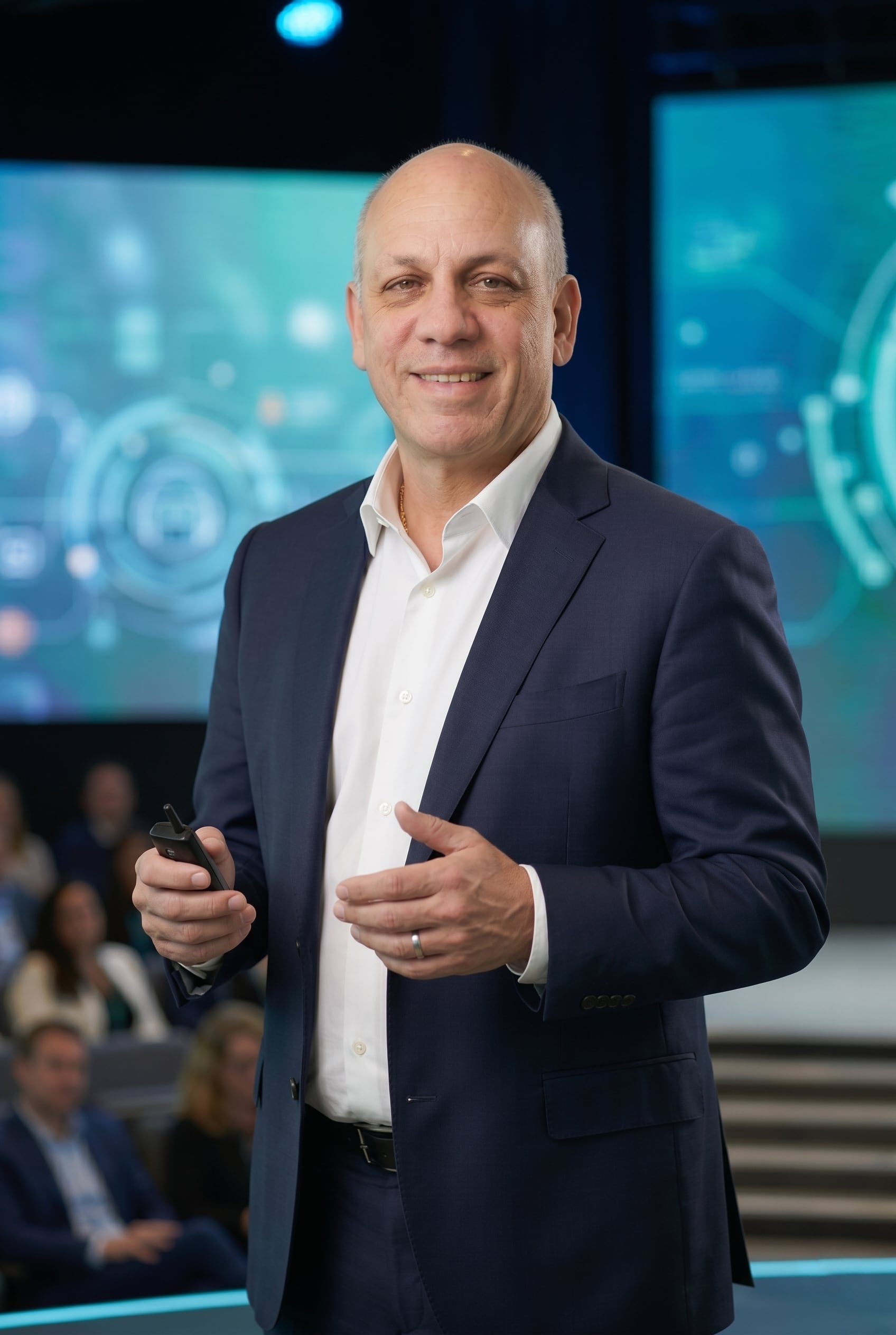 George Iacovacci keynote stage George Iacovacci speaking on AI representing his firm Strategy Partners AI